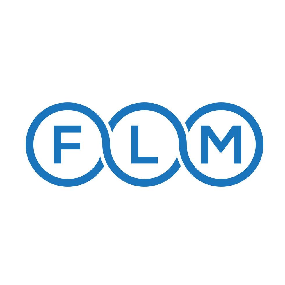 diseño de logotipo de letra de película sobre fondo negro. concepto de logotipo de letra de iniciales creativas de flm. diseño de letras de cine. vector