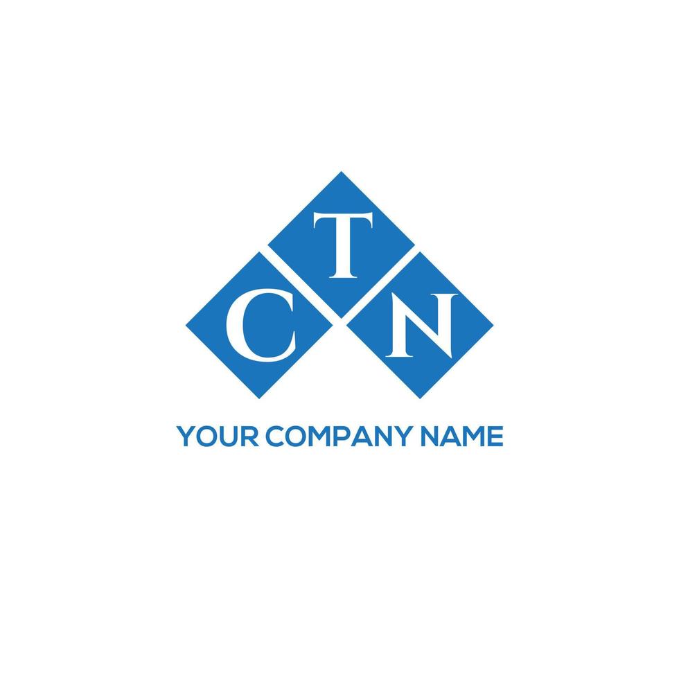 CTN letter logo design on white background. CTN creative initials letter logo concept. CTN letter design. vector