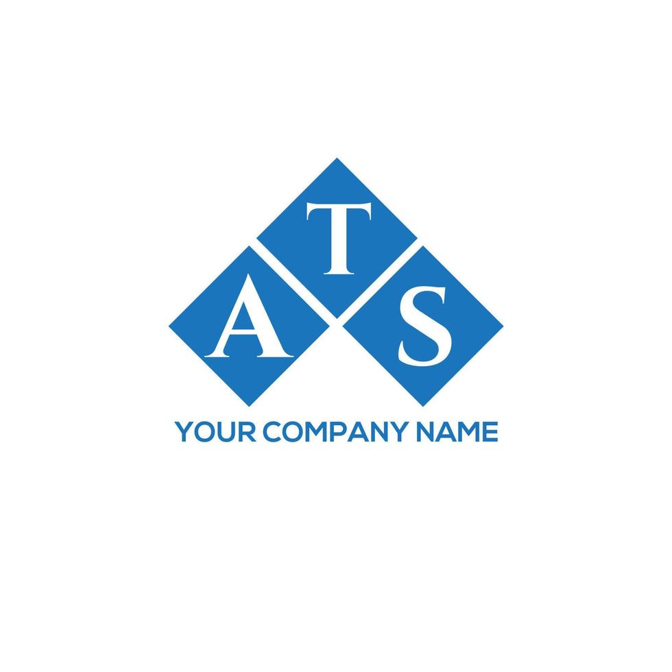 ATS letter logo design on white background. ATS creative initials letter logo concept. ATS letter design. vector