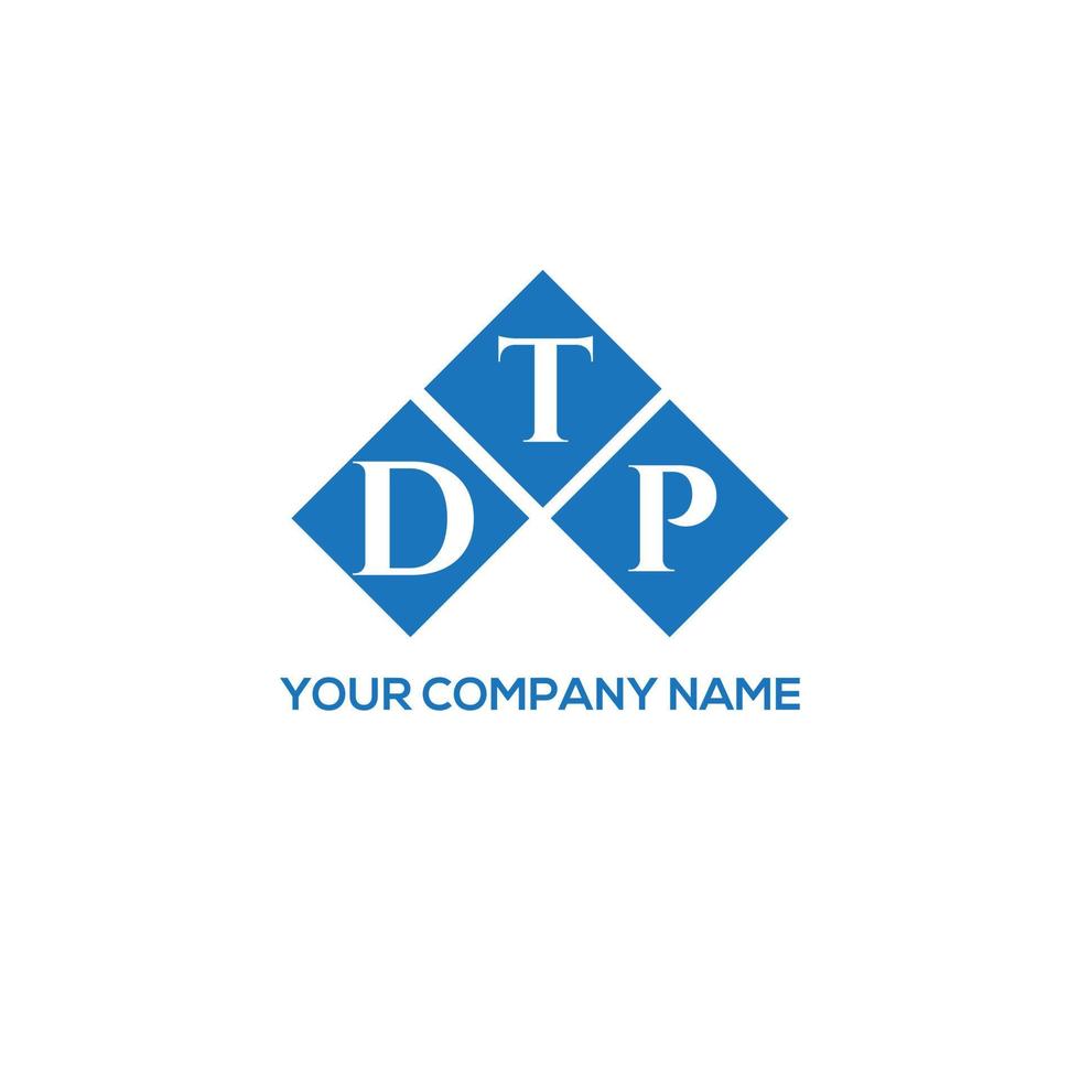 DTP letter logo design on white background. DTP creative initials letter logo concept. DTP letter design. vector