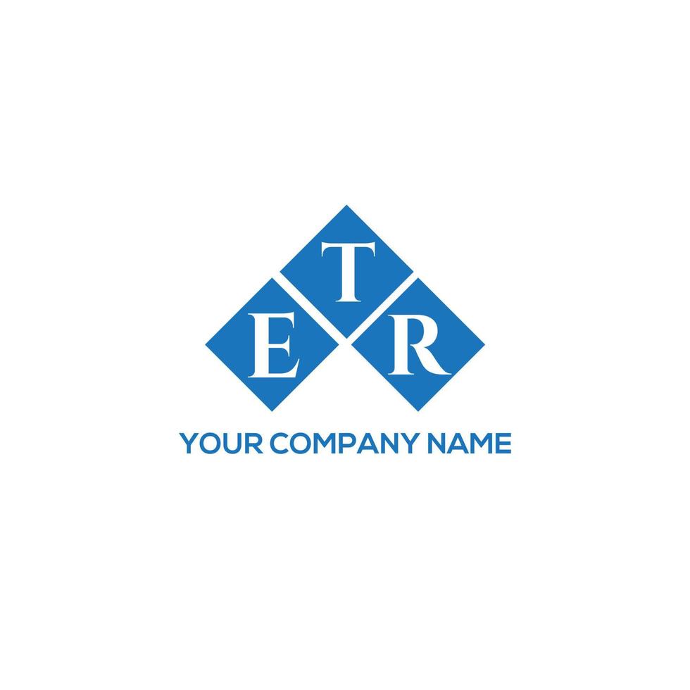 ETR letter logo design on white background. ETR creative initials letter logo concept. ETR letter design. vector