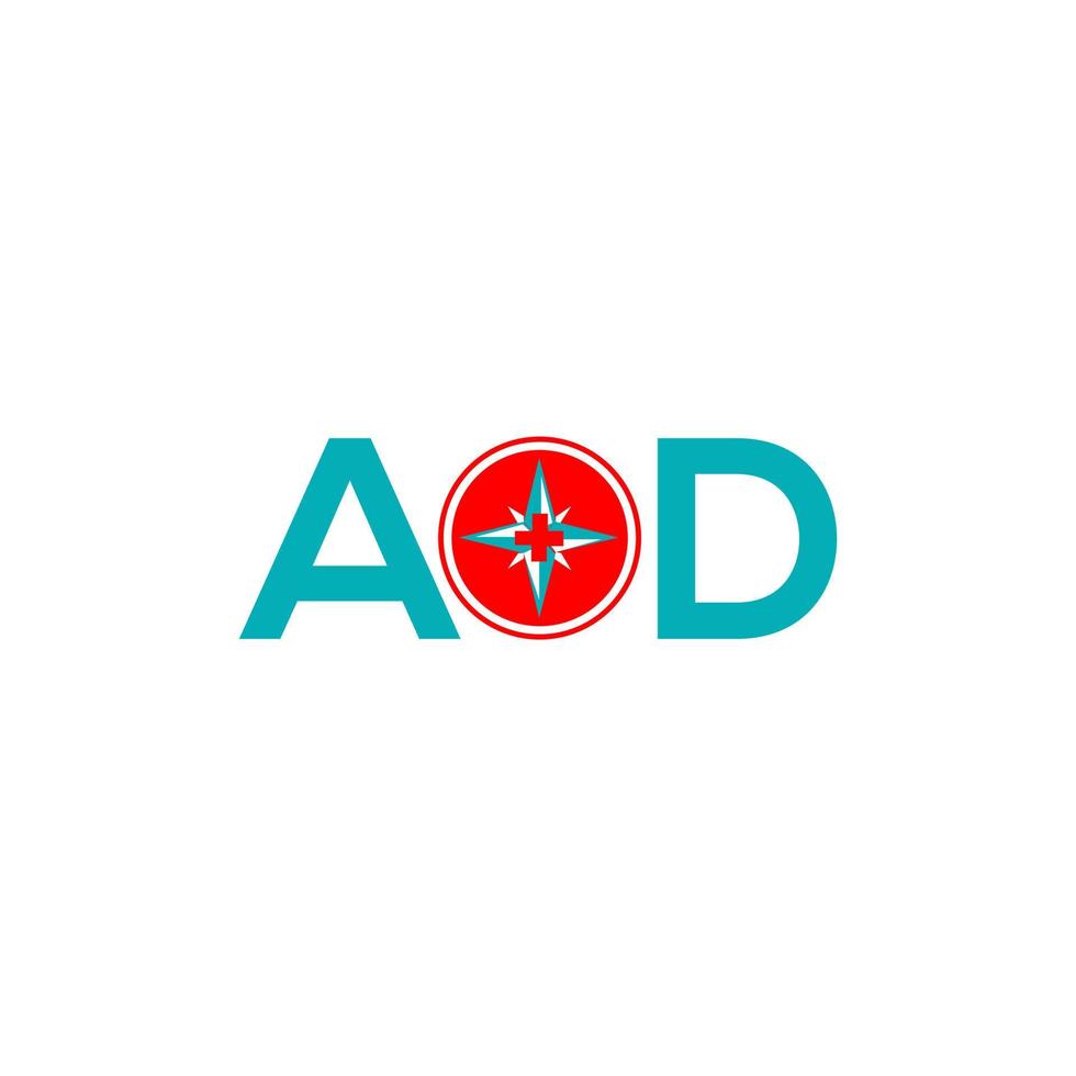 AOD letter logo design on white background. AOD creative initials letter logo concept. AOD letter design. vector