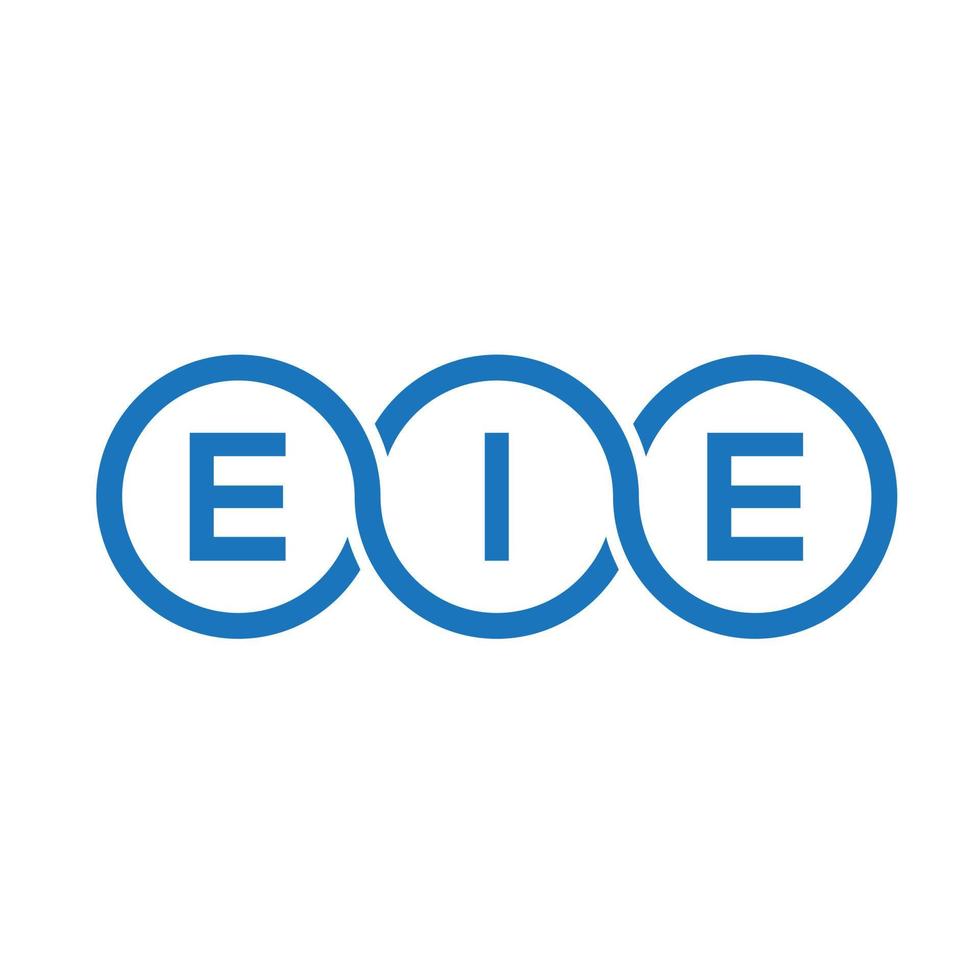 EIE letter logo design on black background. EIE creative initials letter logo concept. EIE letter design. vector