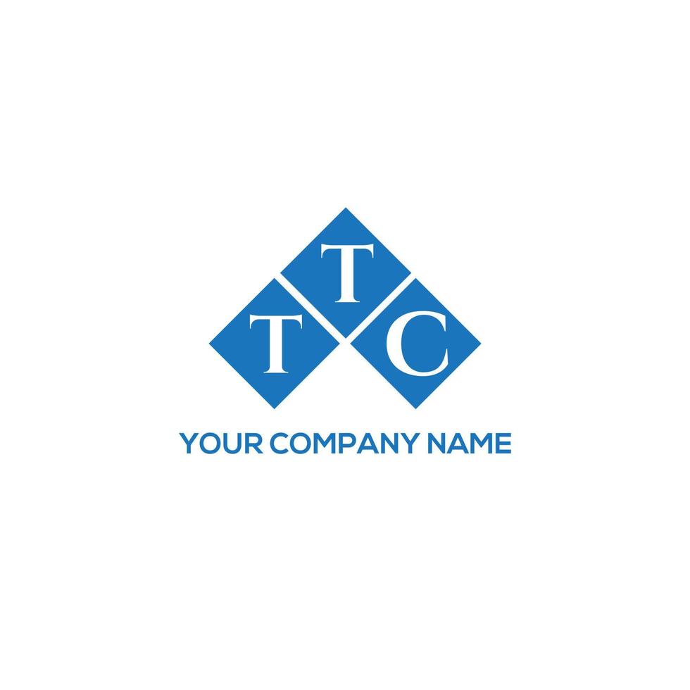 TTC letter logo design on white background. TTC creative initials letter logo concept. TTC letter design. vector