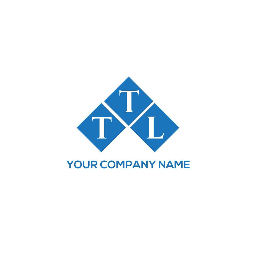 TTL letter logo design on white background. TTL creative initials letter logo concept. TTL letter design. vector