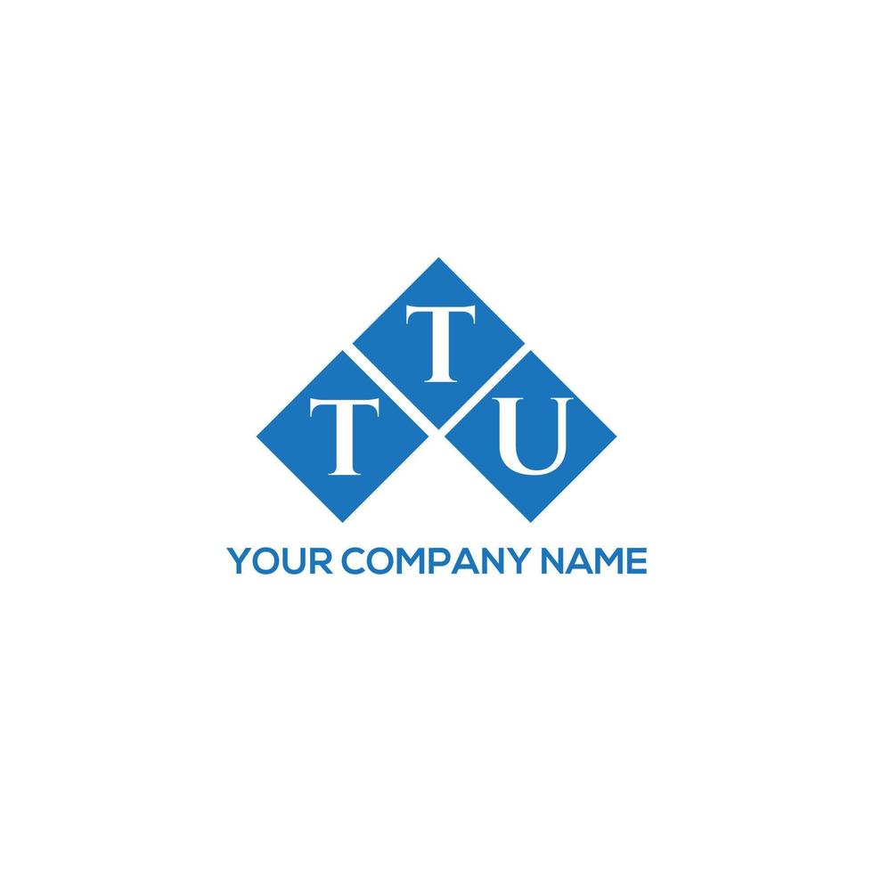 diseño de logotipo de letra ttu sobre fondo blanco. concepto de logotipo de letra de iniciales creativas ttu. diseño de letra ttu. vector