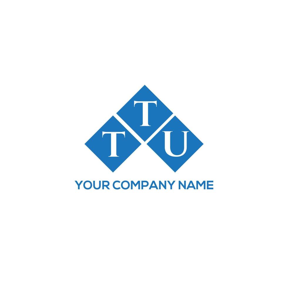 TTU letter logo design on white background. TTU creative initials letter logo concept. TTU letter design. vector