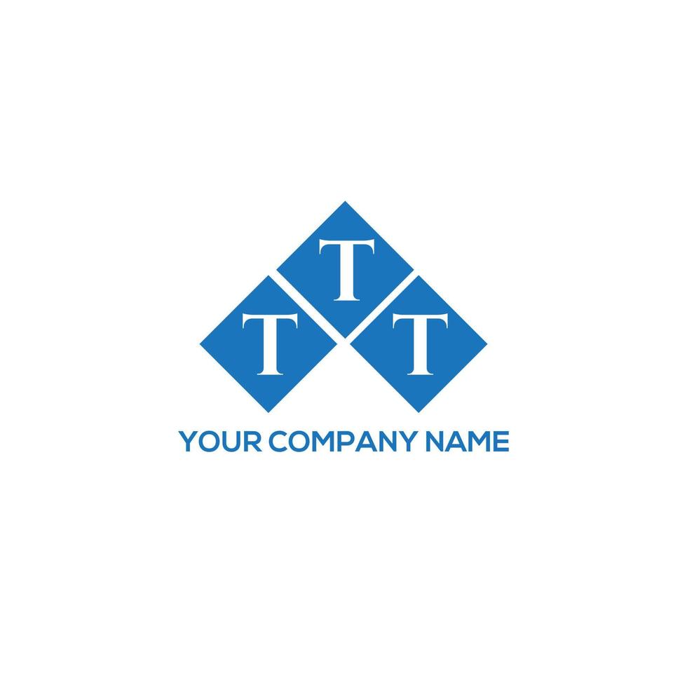 TTT letter logo design on white background. TTT creative initials letter logo concept. TTT letter design. vector