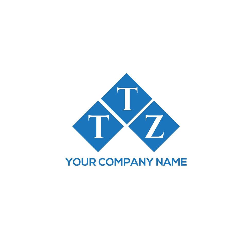 diseño de logotipo de letra ttz sobre fondo blanco. concepto de logotipo de letra de iniciales creativas ttz. diseño de letras ttz. vector