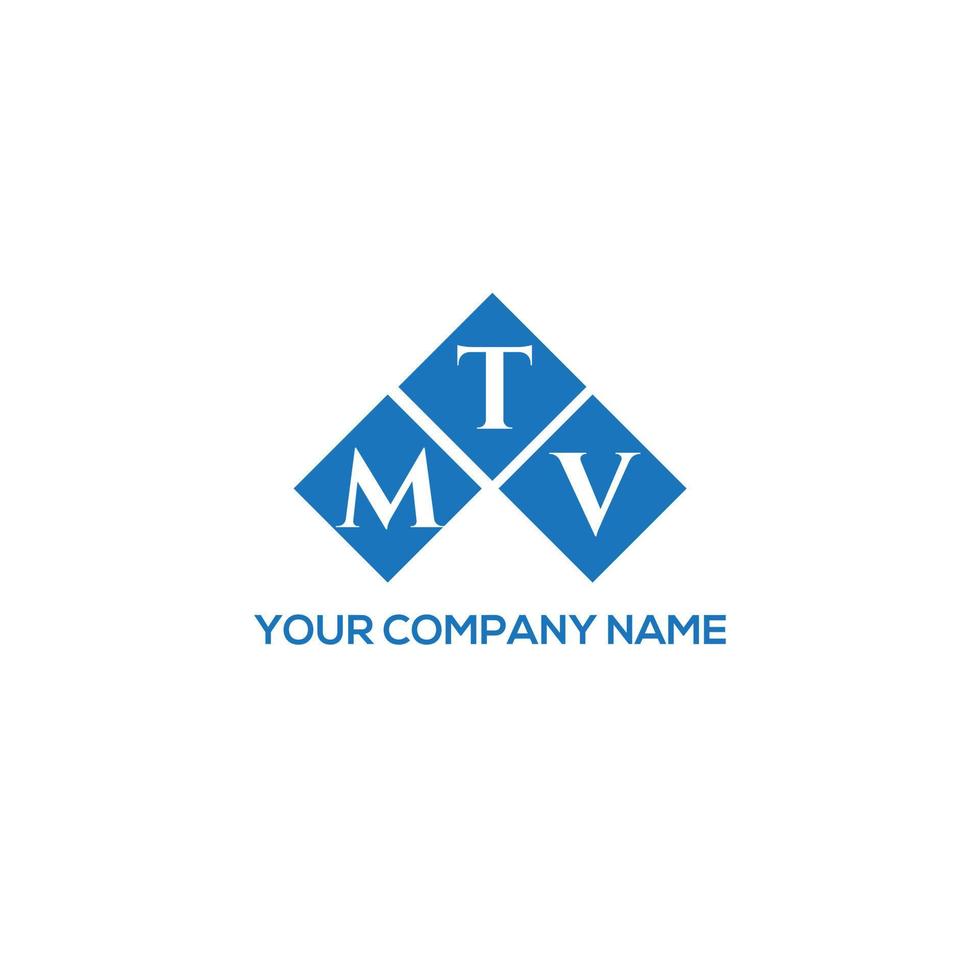 MTV letter logo design on white background. MTV creative initials letter logo concept. MTV letter design. vector