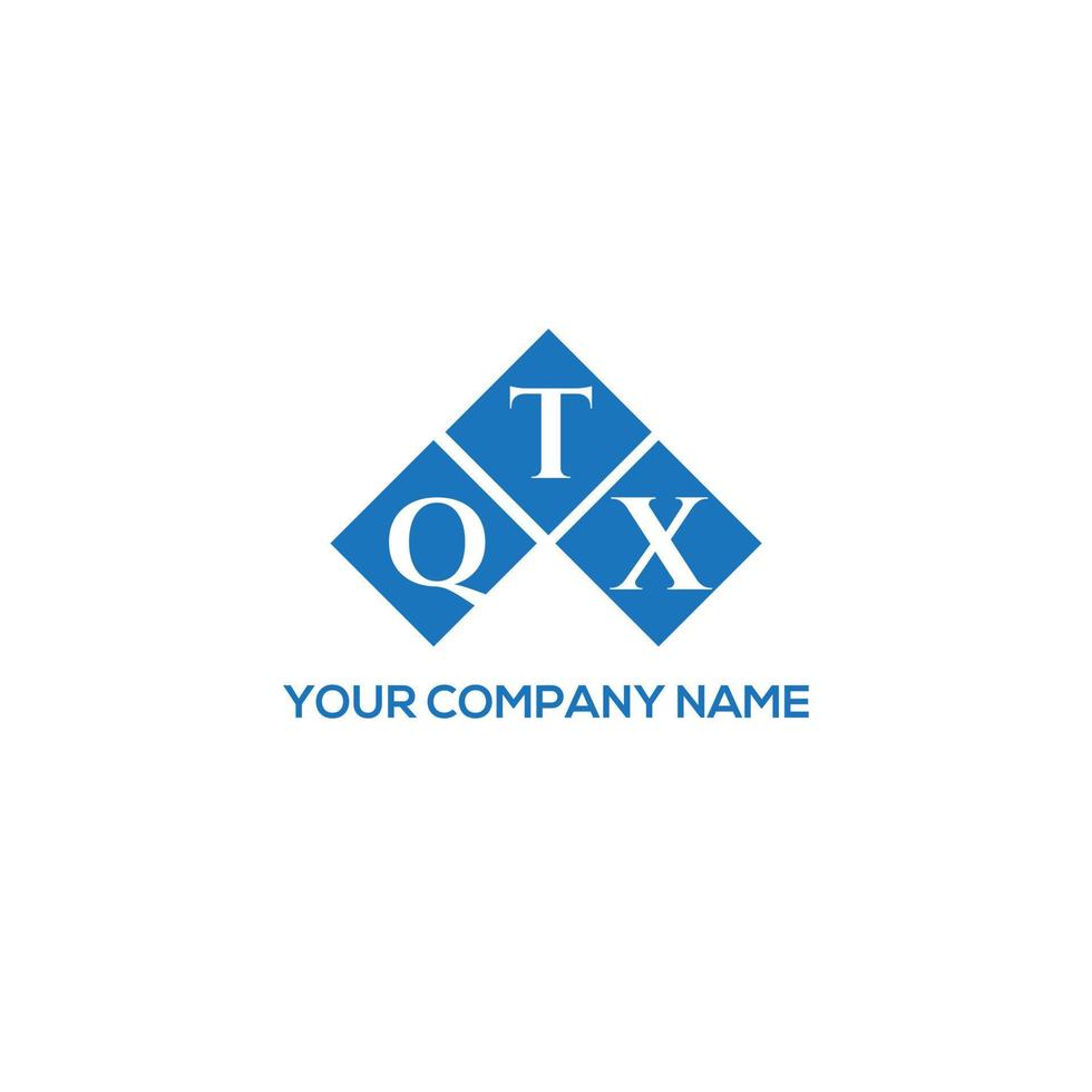 QTX letter logo design on white background. QTX creative initials letter logo concept. QTX letter design. vector