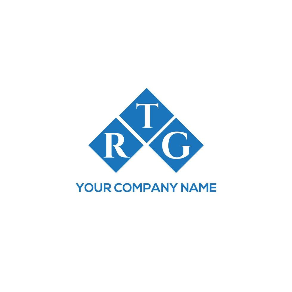 diseño de logotipo de letra rtg sobre fondo blanco. concepto de logotipo de letra de iniciales creativas rtg. diseño de carta rtg. vector