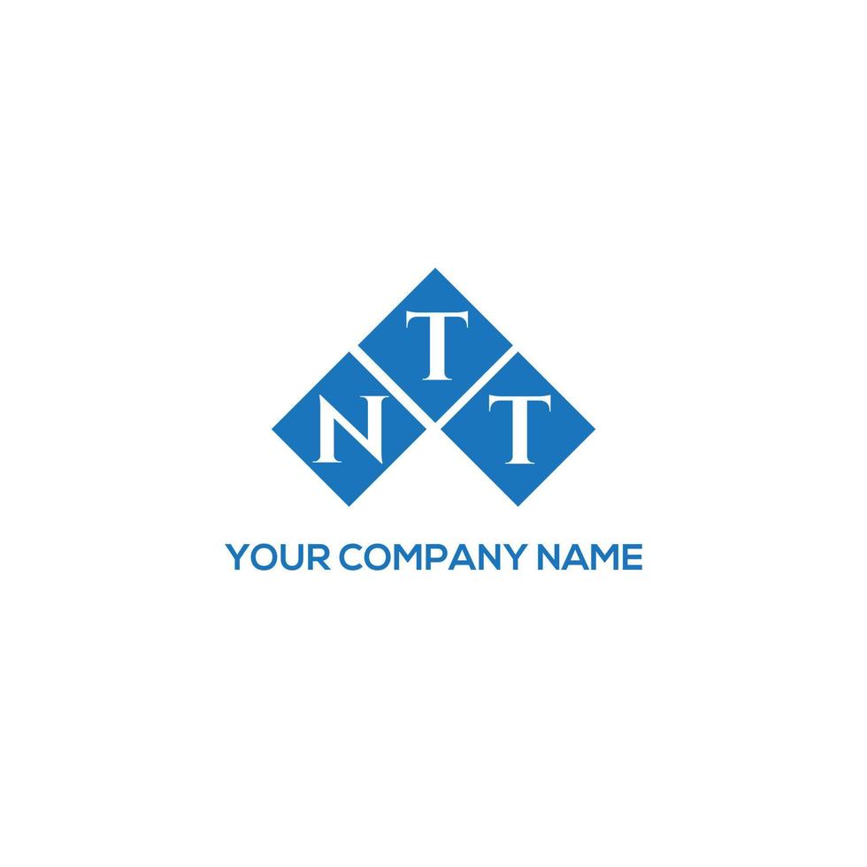 NTT letter logo design on white background. NTT creative initials letter logo concept. NTT letter design. vector