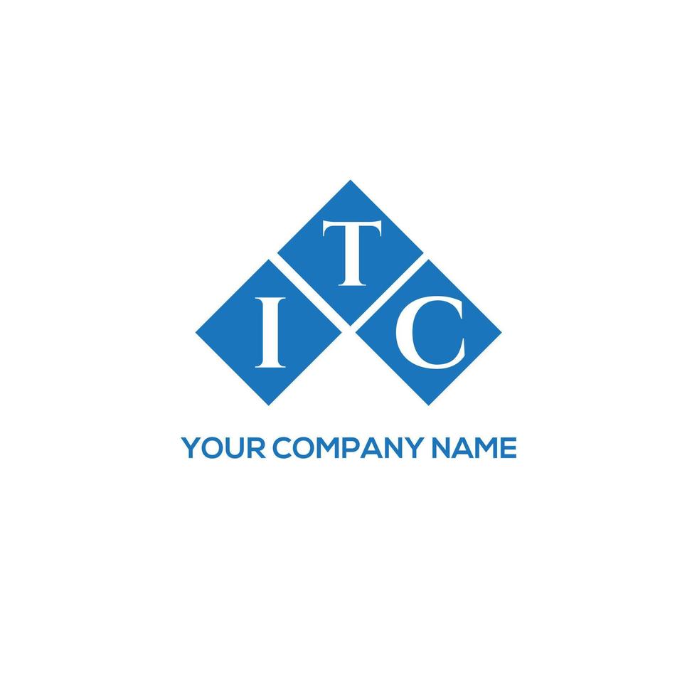 ITC letter logo design on white background. ITC creative initials letter logo concept. ITC letter design. vector
