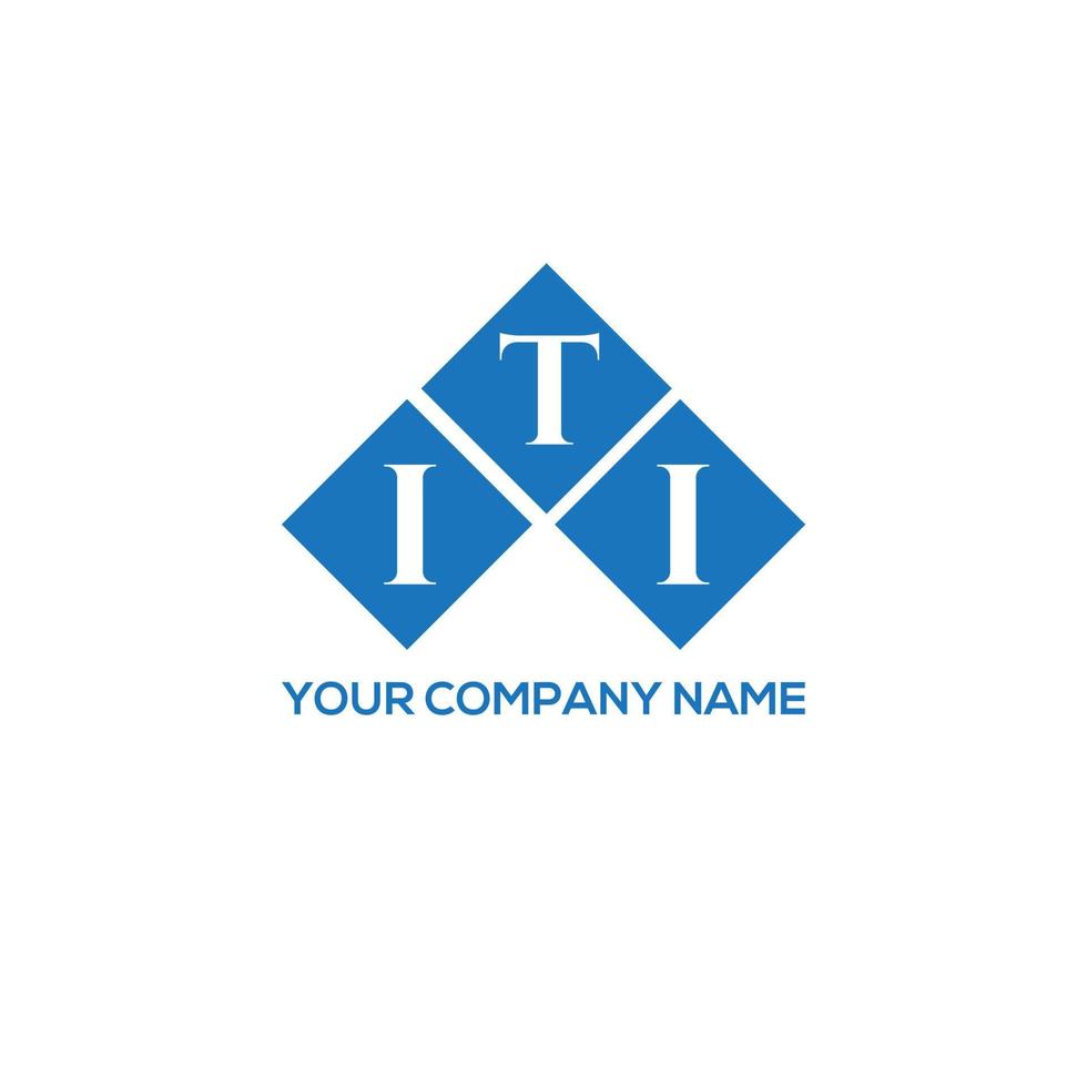 ITI letter logo design on white background. ITI creative initials letter logo concept. ITI letter design. vector
