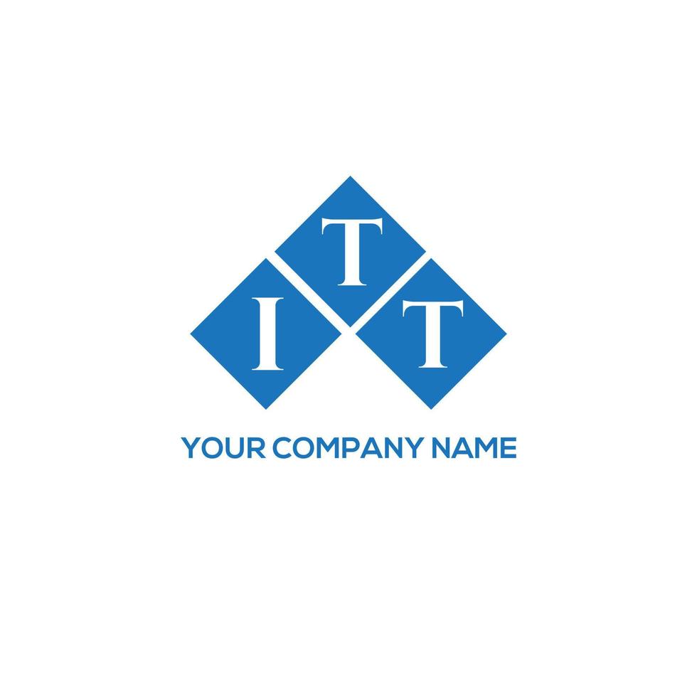 ITT letter logo design on white background. ITT creative initials letter logo concept. ITT letter design. vector