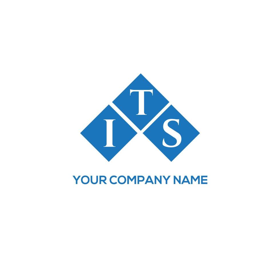 ITS letter logo design on white background. ITS creative initials letter logo concept. ITS letter design. vector