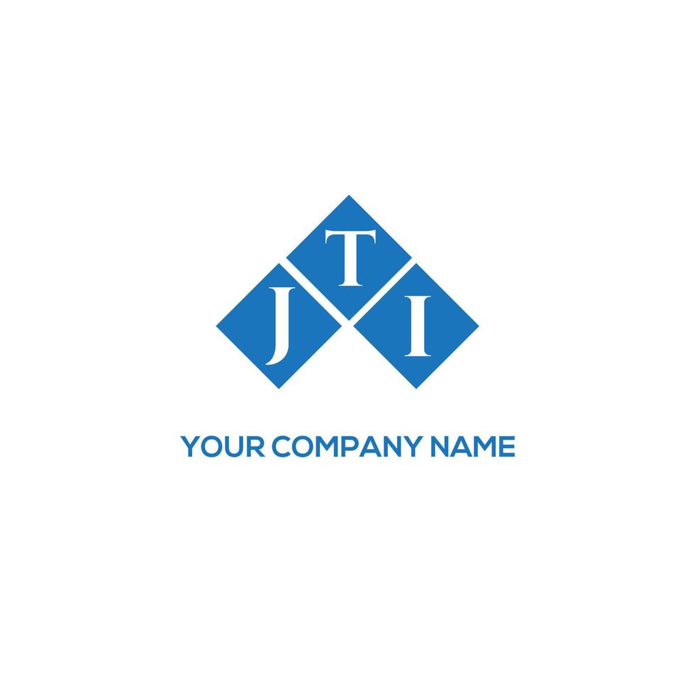 JTI letter logo design on white background. JTI creative initials letter logo concept. JTI letter design. vector