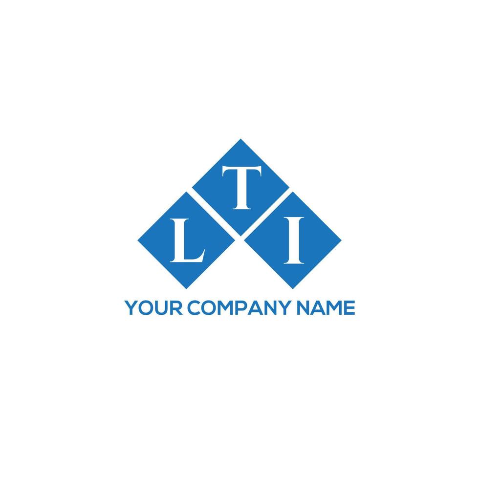 LTI letter logo design on white background. LTI creative initials letter logo concept. LTI letter design. vector