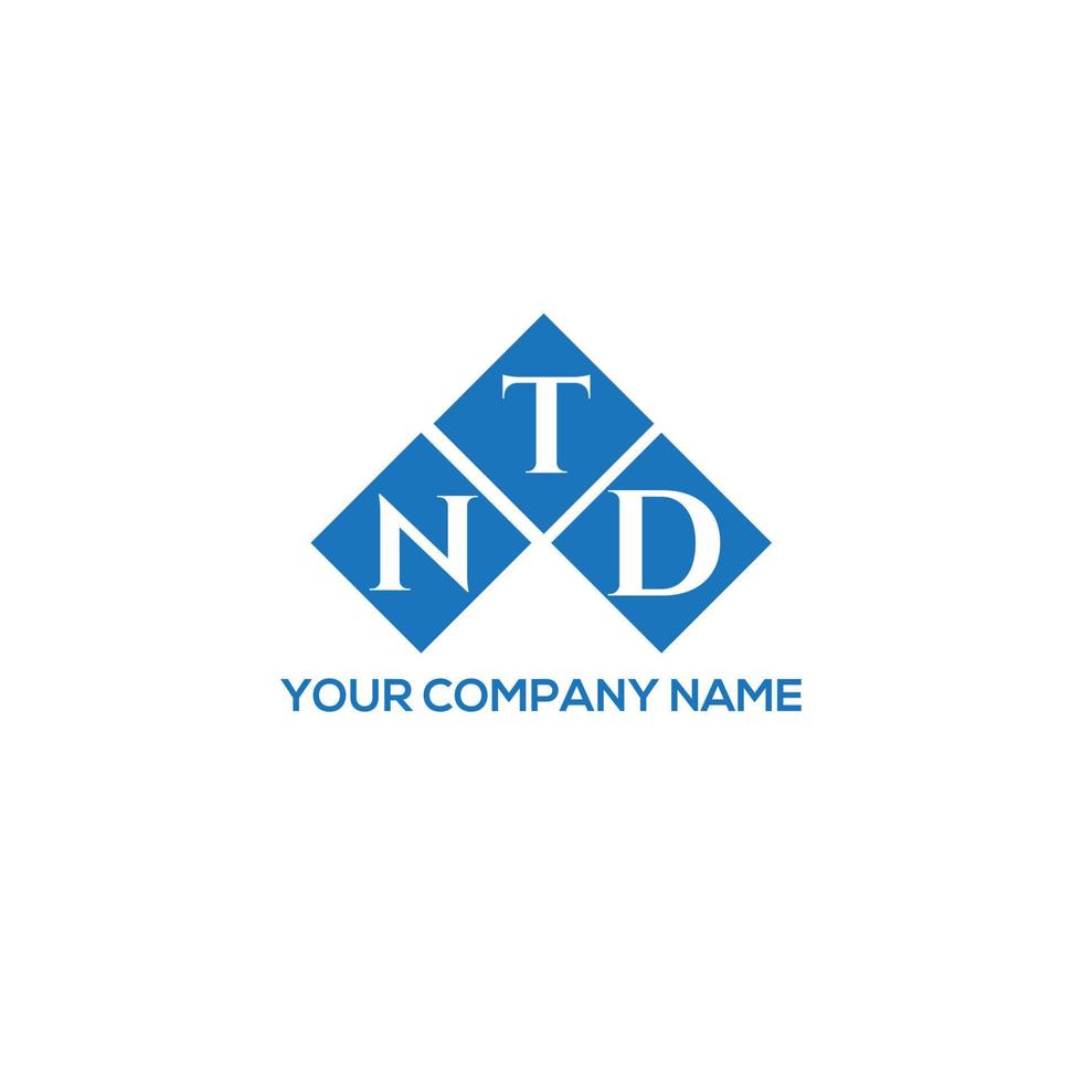 NTD letter logo design on white background. NTD creative initials letter logo concept. NTD letter design. vector