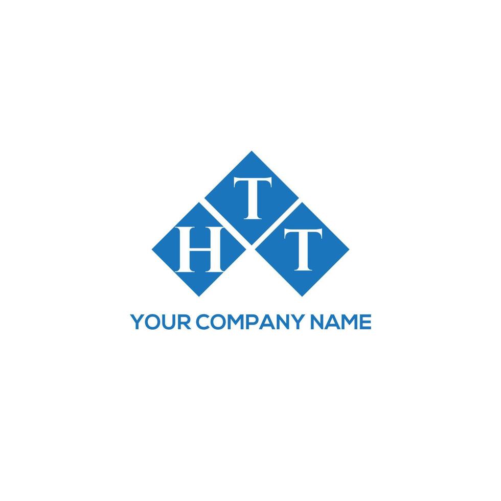 HTT letter logo design on white background. HTT creative initials letter logo concept. HTT letter design. vector