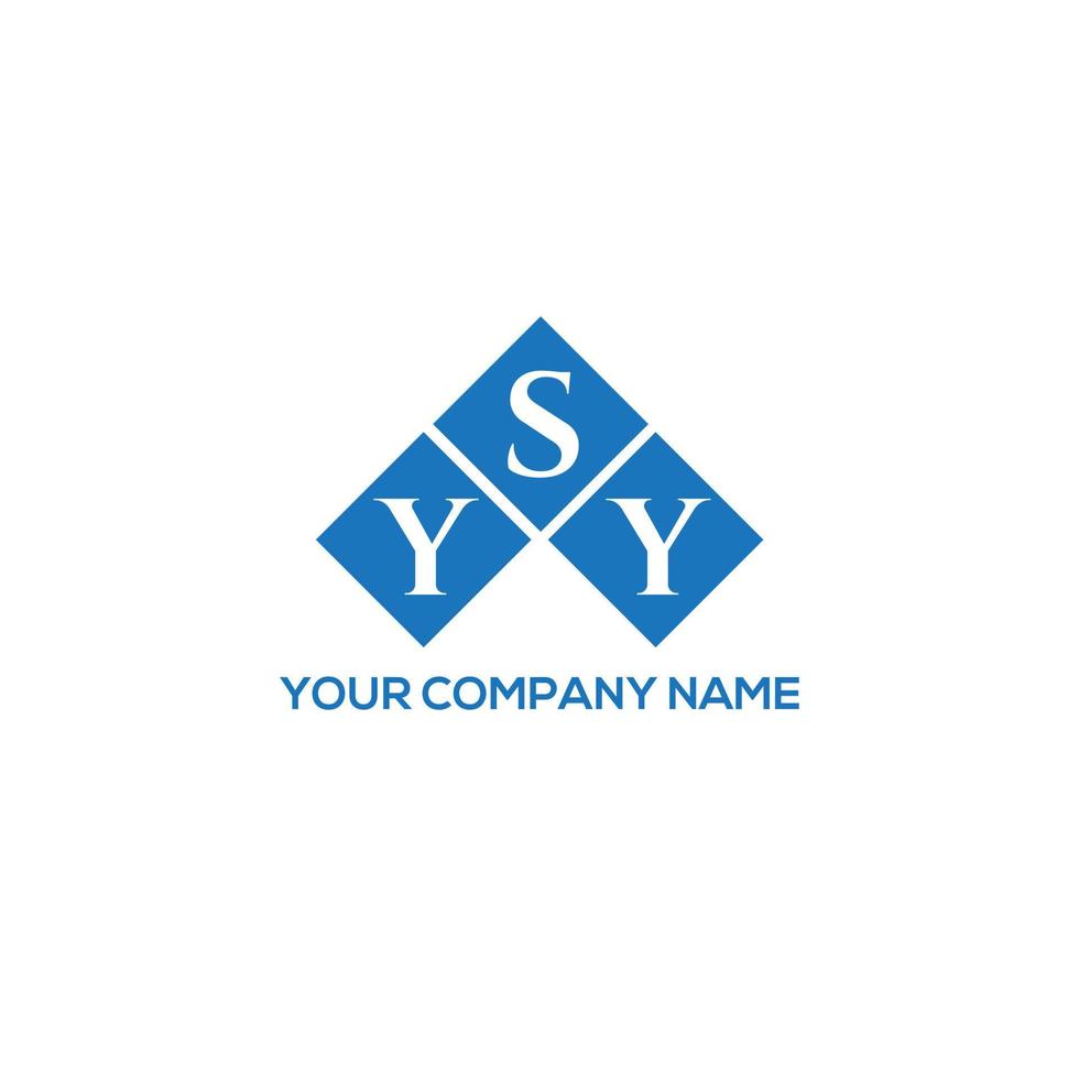 YSY creative initials letter logo concept. YSY letter design.YSY letter logo design on white background. YSY creative initials letter logo concept. YSY letter design. vector