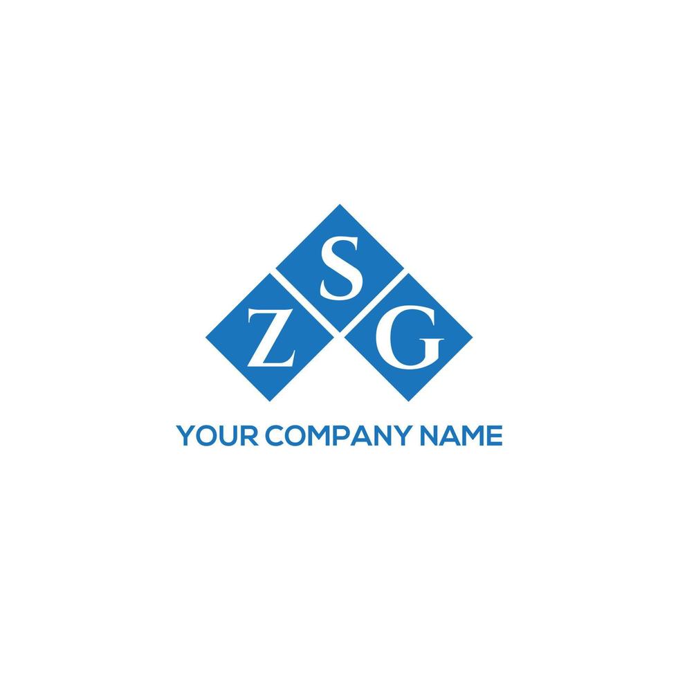 ZSG letter logo design on white background. ZSG creative initials letter logo concept. ZSG letter design. vector