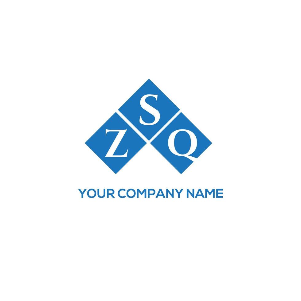ZSQ letter logo design on white background. ZSQ creative initials letter logo concept. ZSQ letter design. vector