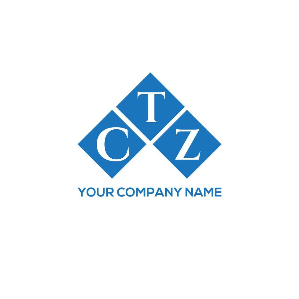 . CTZ letter design.CTZ letter logo design on white background. CTZ creative initials letter logo concept. CTZ letter design.CTZ letter logo design on white background. C vector