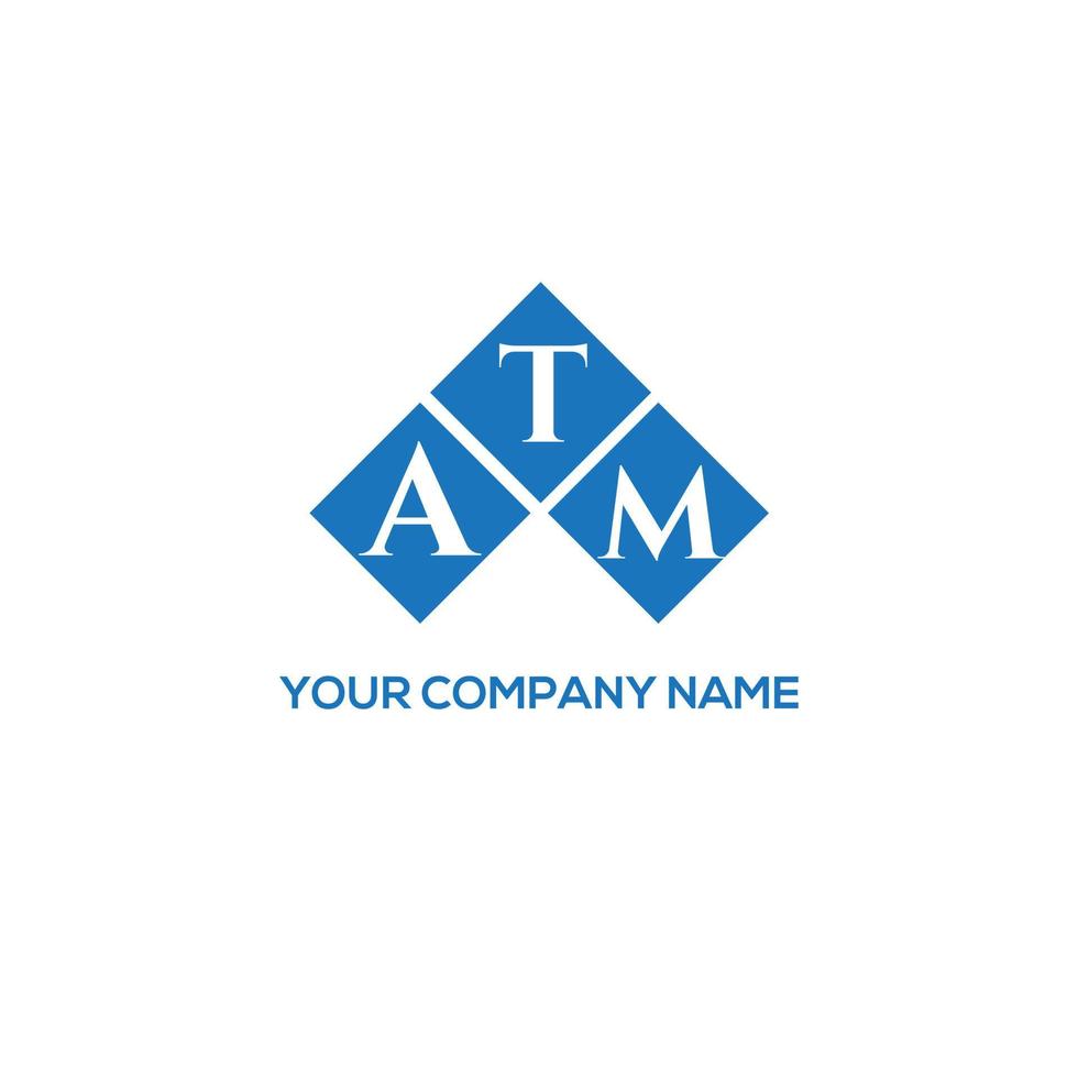 . ATM creative initials letter logo concept. ATM letter design.ATM letter logo design on white background. ATM creative initials letter logo concept. ATM letter design. vector