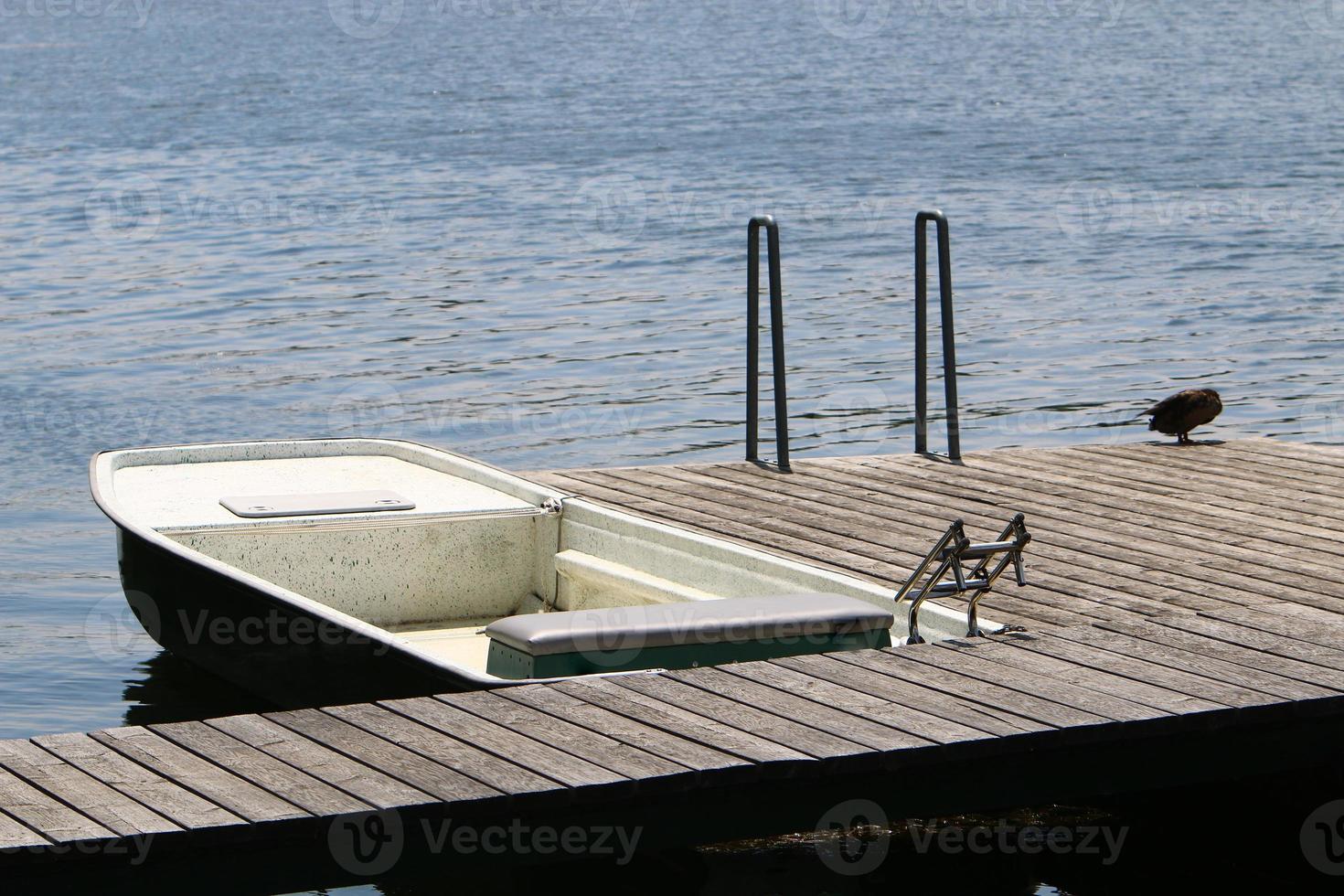 Berth for mooring boats and yachts photo