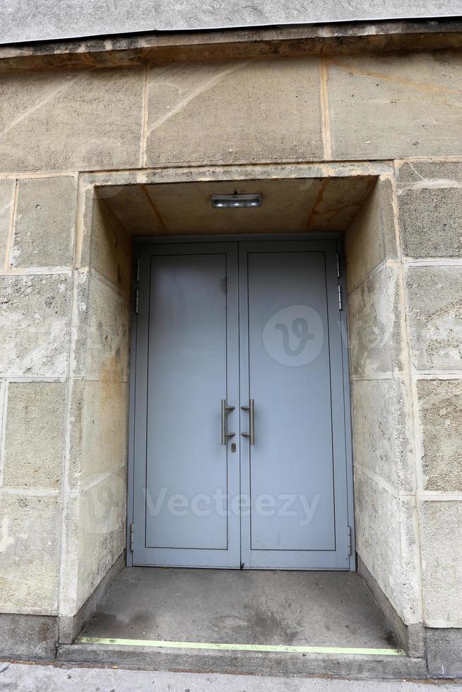 Door architectural design element for entering and exiting a building photo