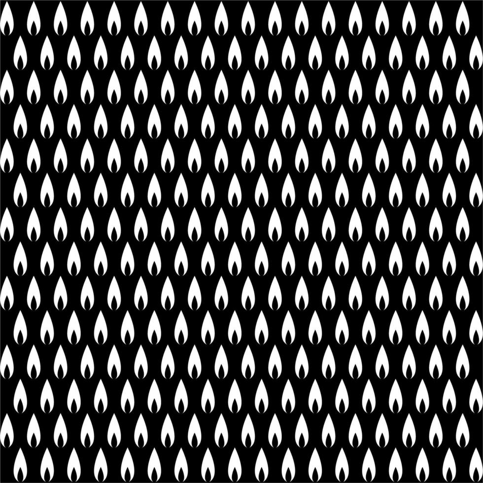 Fire Motifs Pattern for Decoration, Ornate or Graphic Design Element. Vector Illustration
