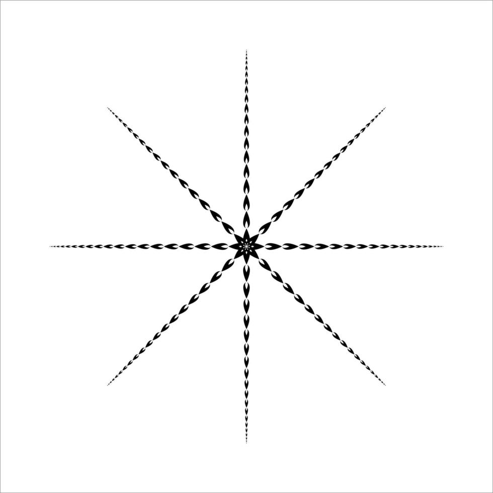 Star Shape from fire shape Icon for decoration, ornate or graphic design element. vector illustration