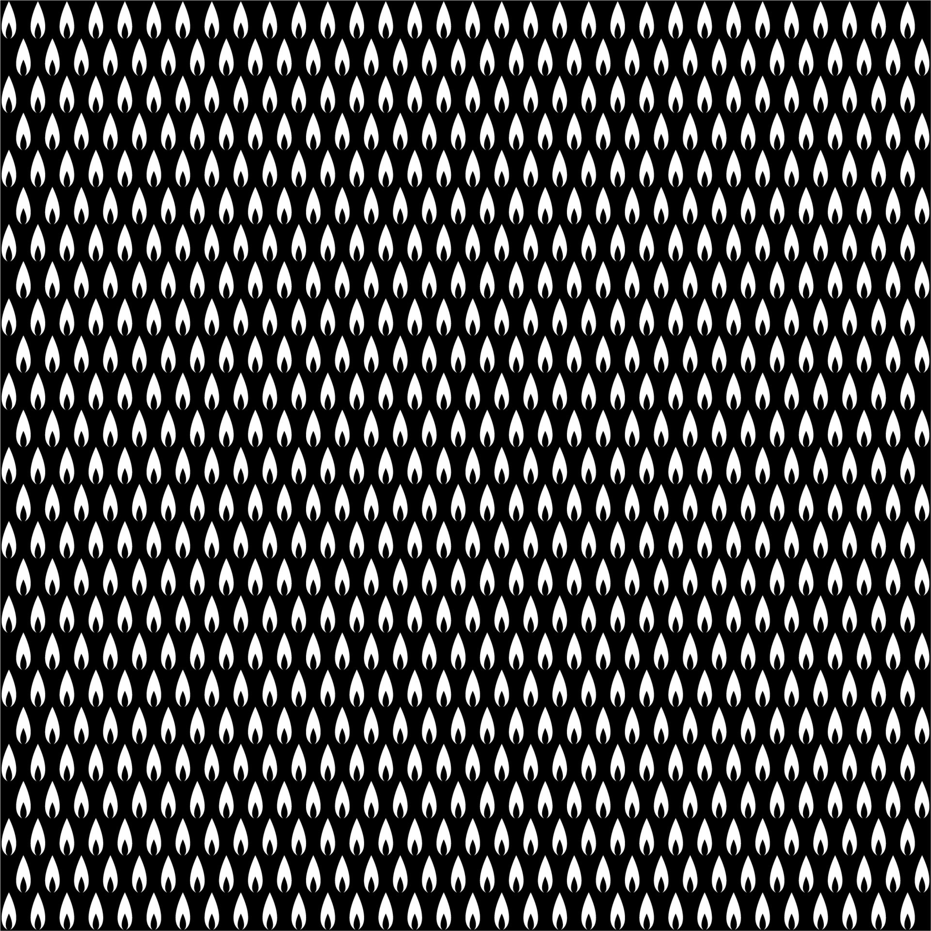 Fire Motifs Pattern for Decoration, Ornate or Graphic Design Element. Vector Illustration