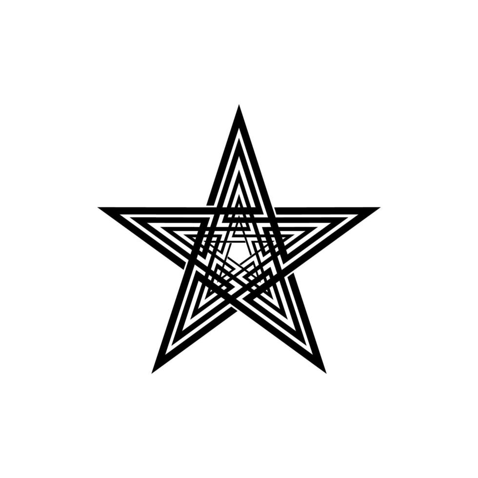 Star Shape for Logo, Icon, Symbol, Pictogram or Graphic Design Element. Vector Illustration