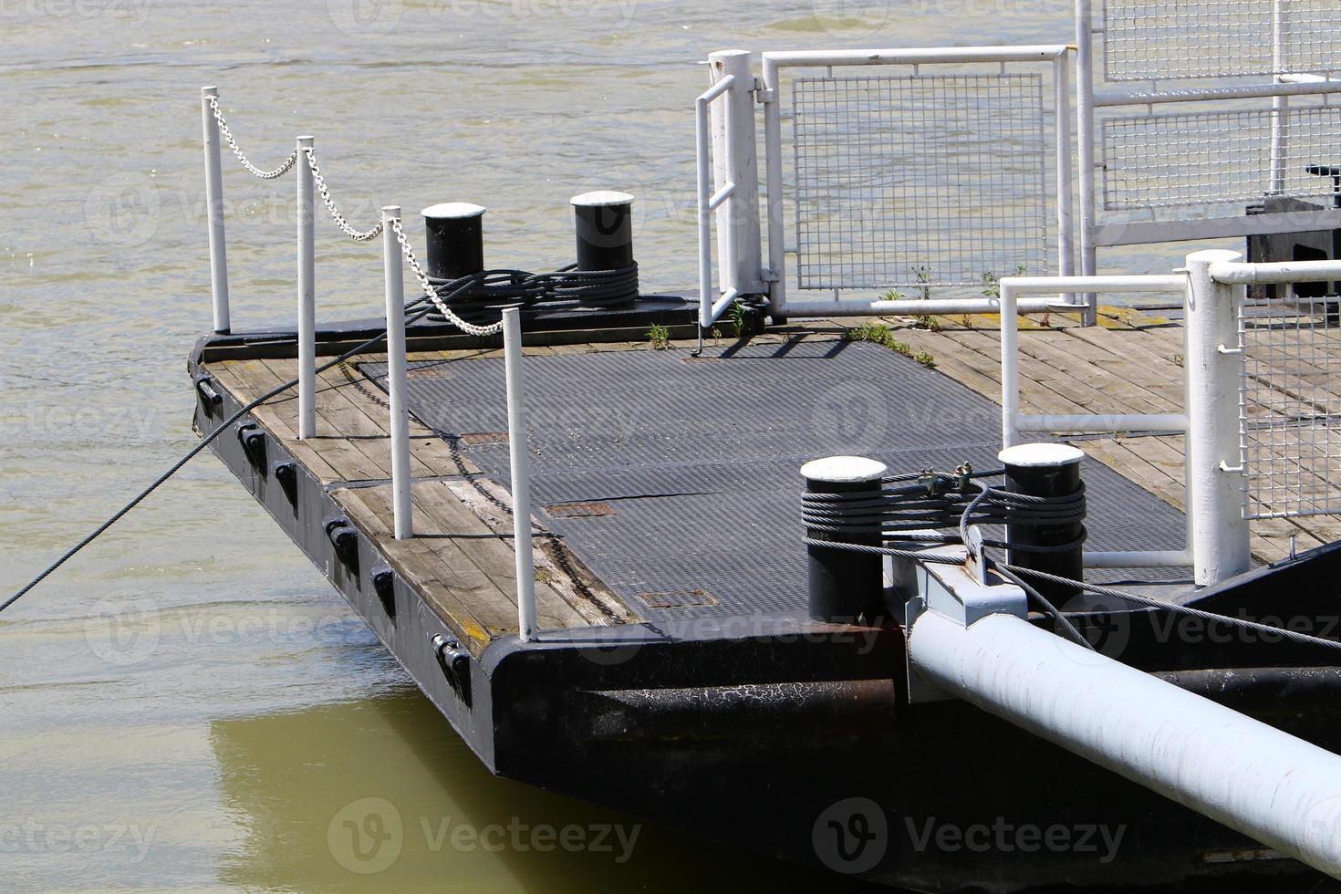 Berth for mooring boats and yachts photo