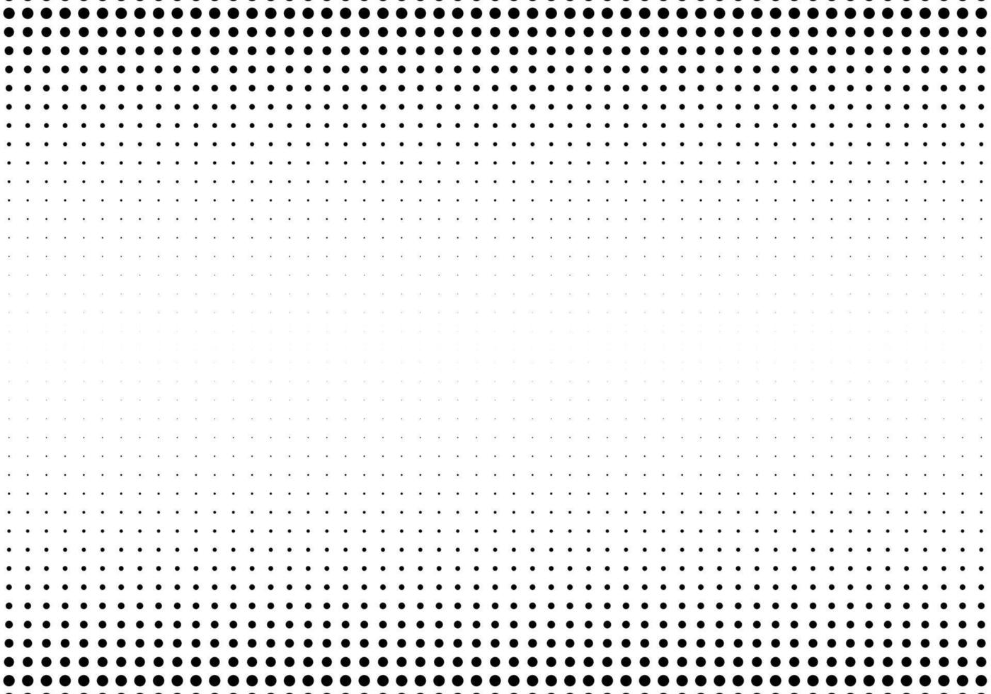 Abstract black and white halftone background vector