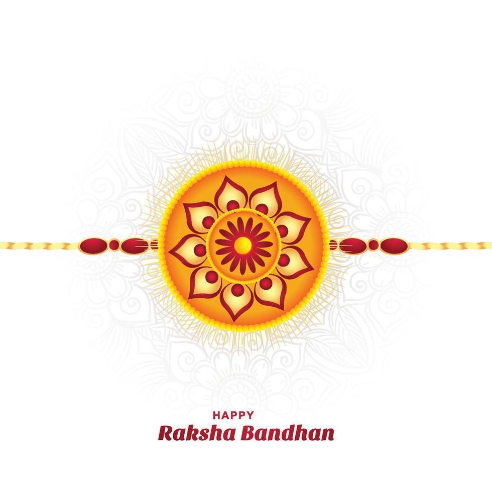 fondo de tarjeta de festival de raksha bandhan tradicional hindú vector