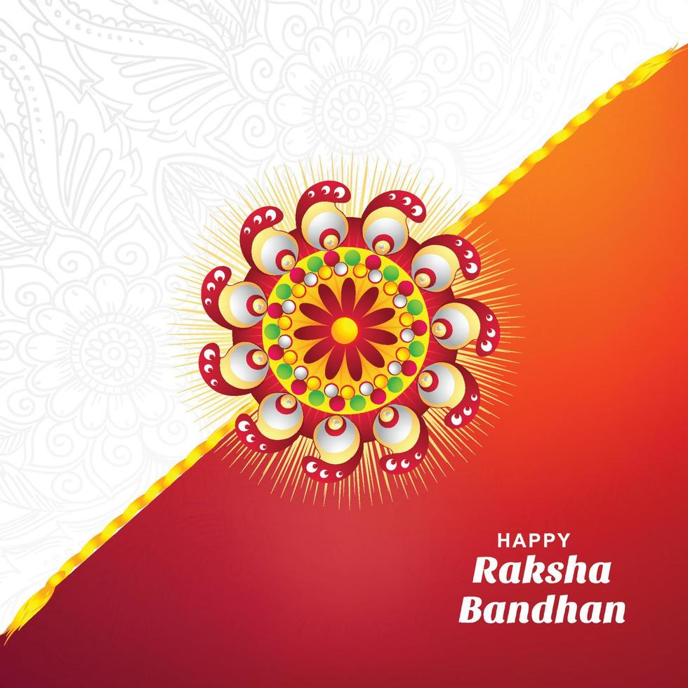 fondo de tarjeta de felicitación del festival raksha bandhan vector