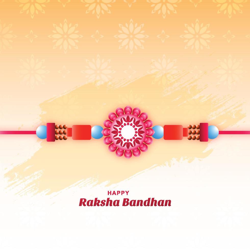 Indian religious festival raksha bandhan celebration background vector