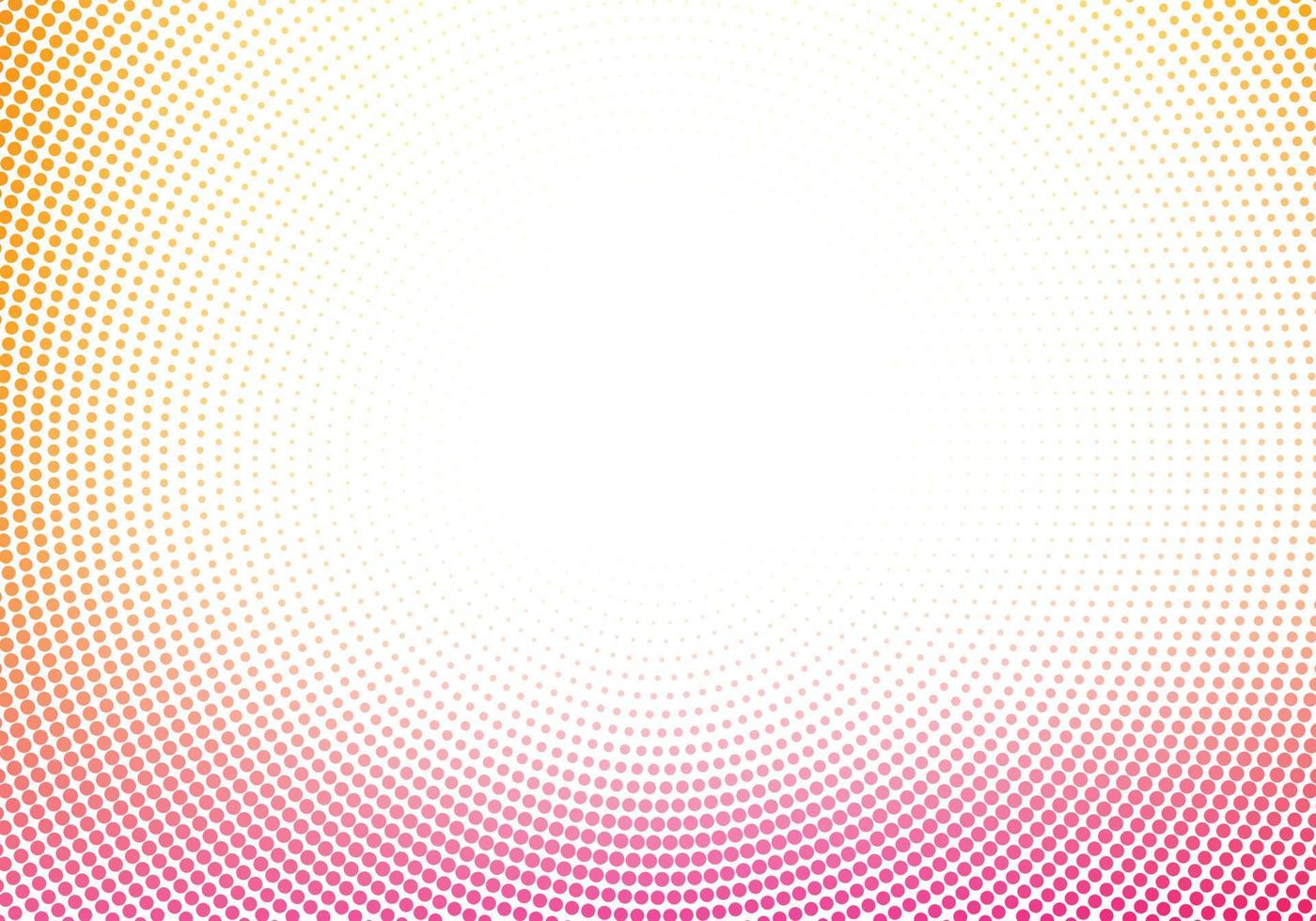 Abstract circular decorative colorful dotted on white background vector