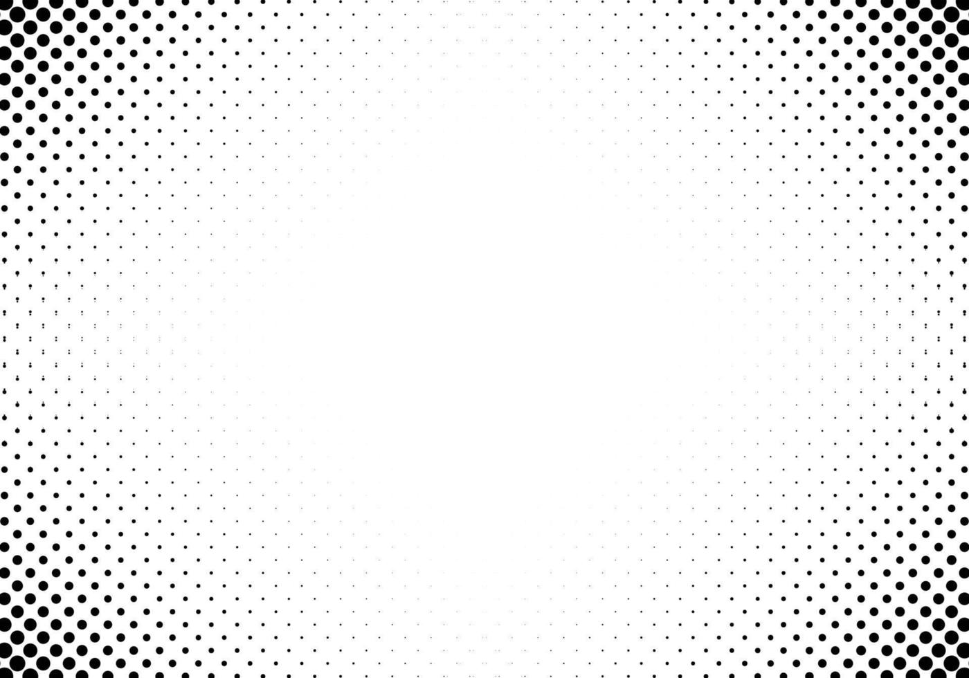 Abstract black and white halftone background vector