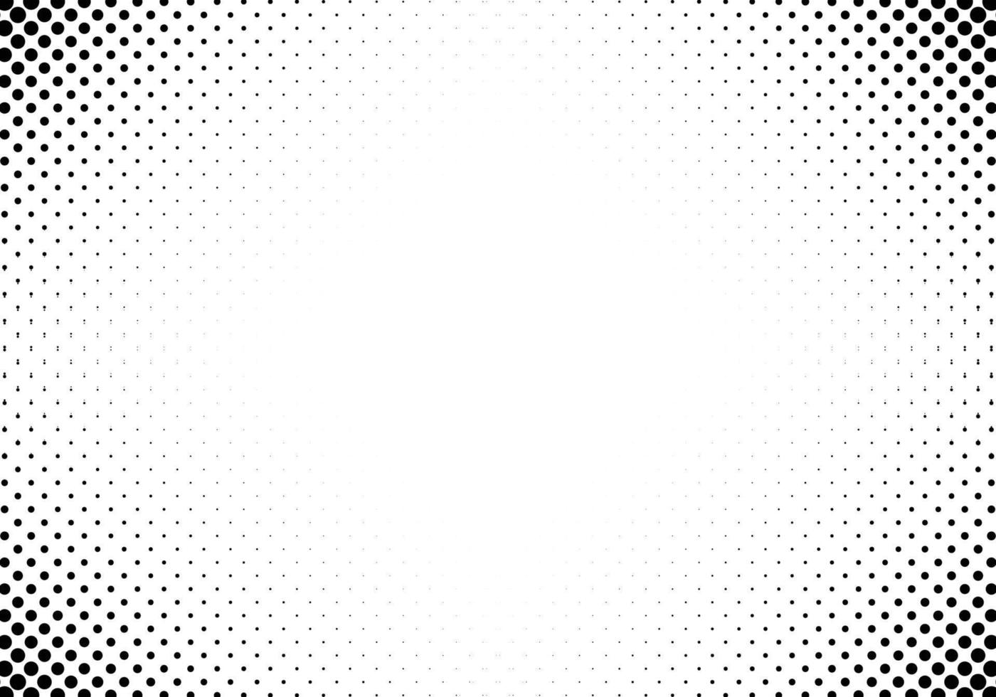 Abstract black and white halftone background vector