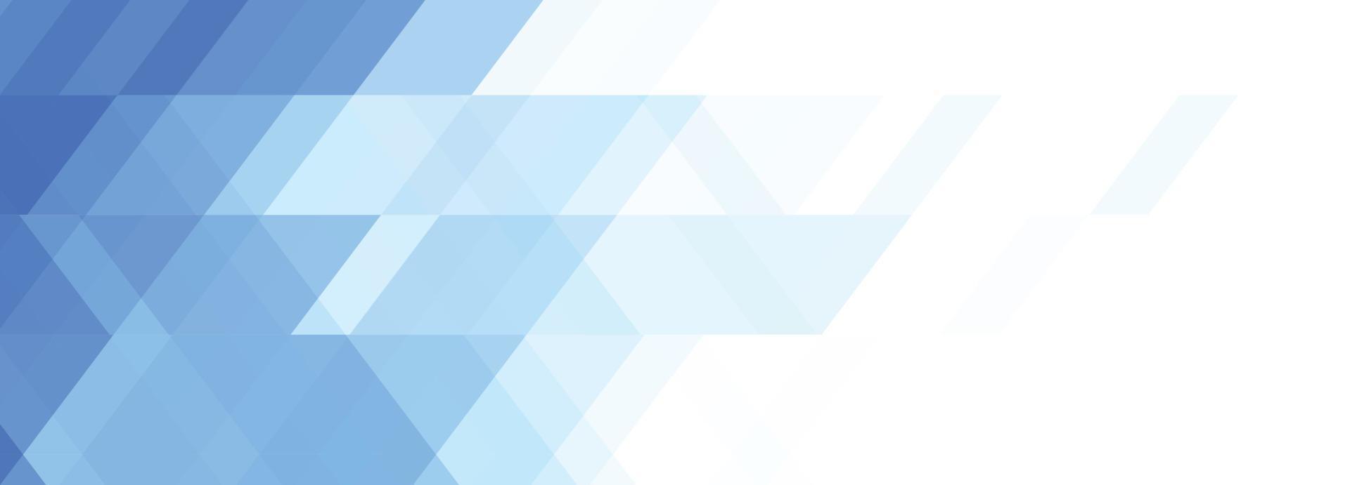 Abstract blue geometric shapes banner design vector