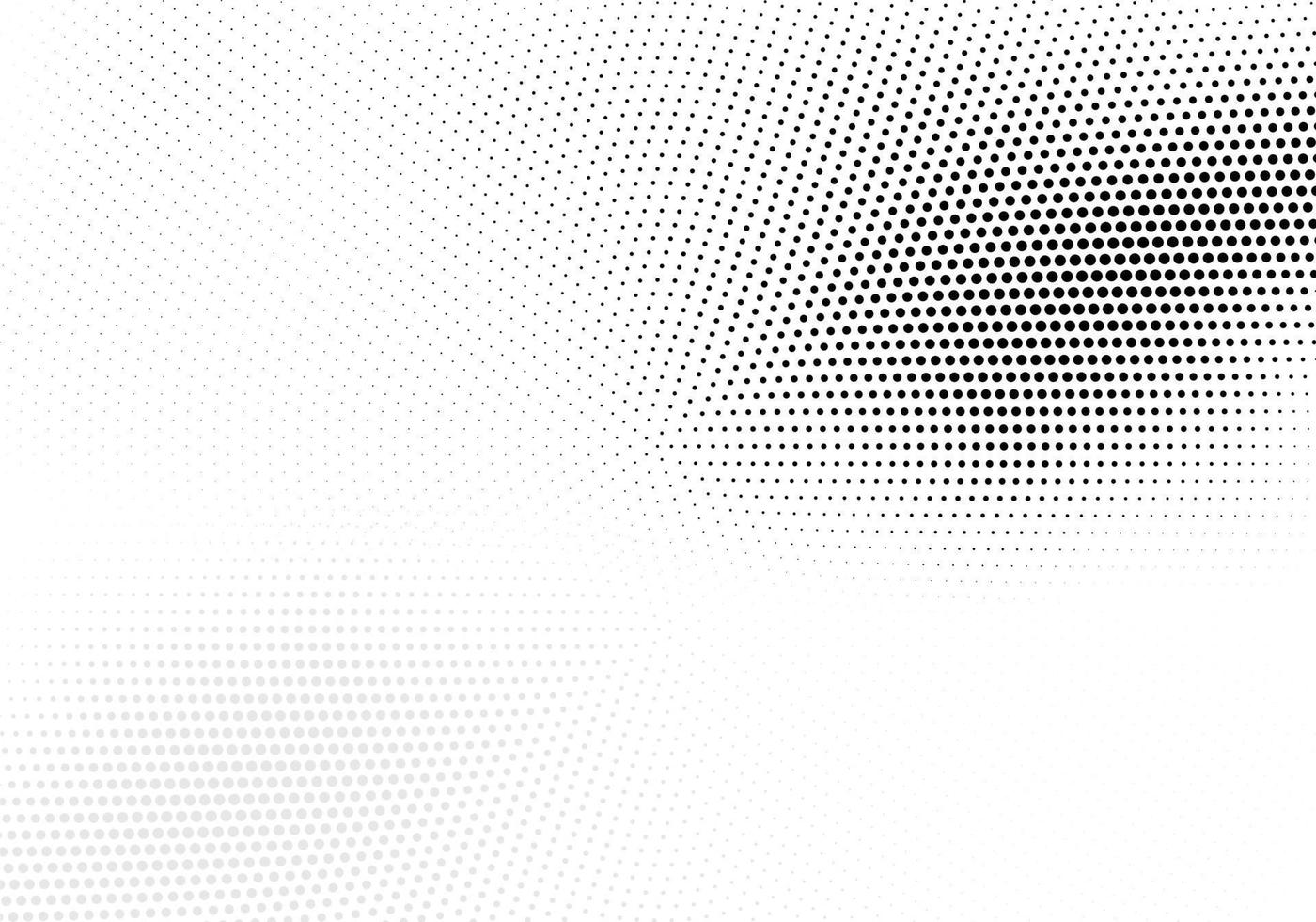 Black circular halftone on white background vector