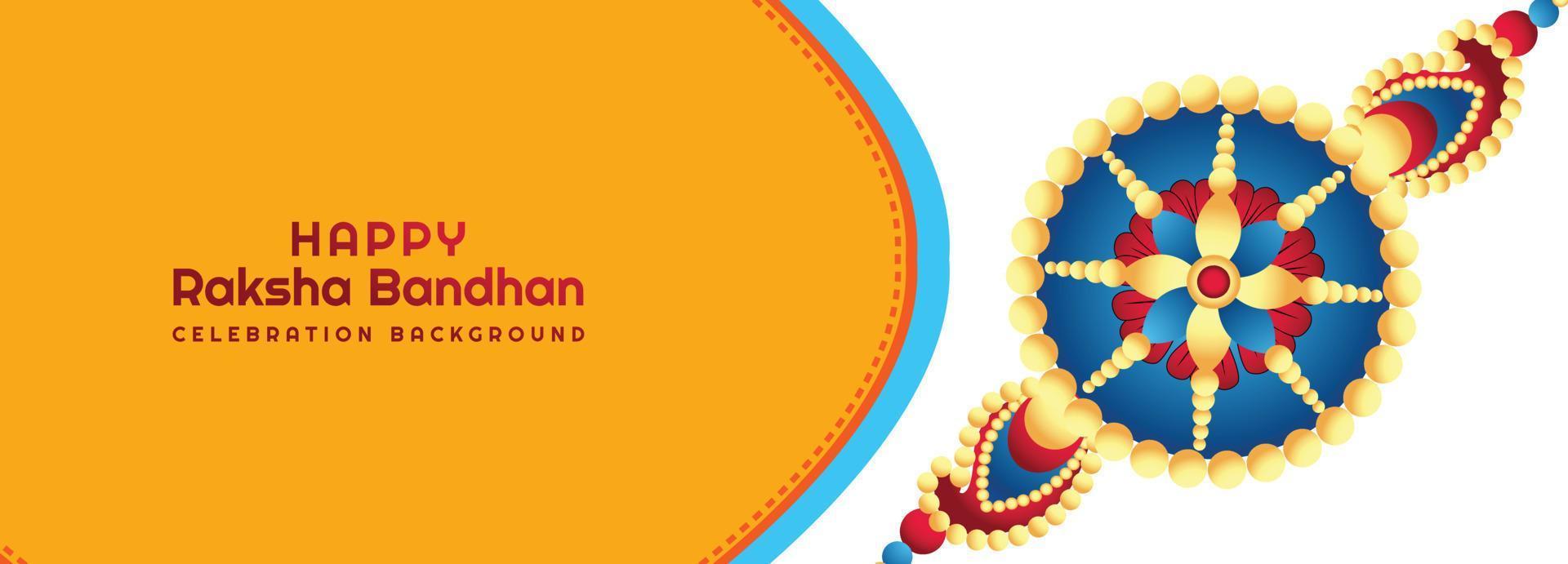 Hindu festival raksha bandhan card banner design vector