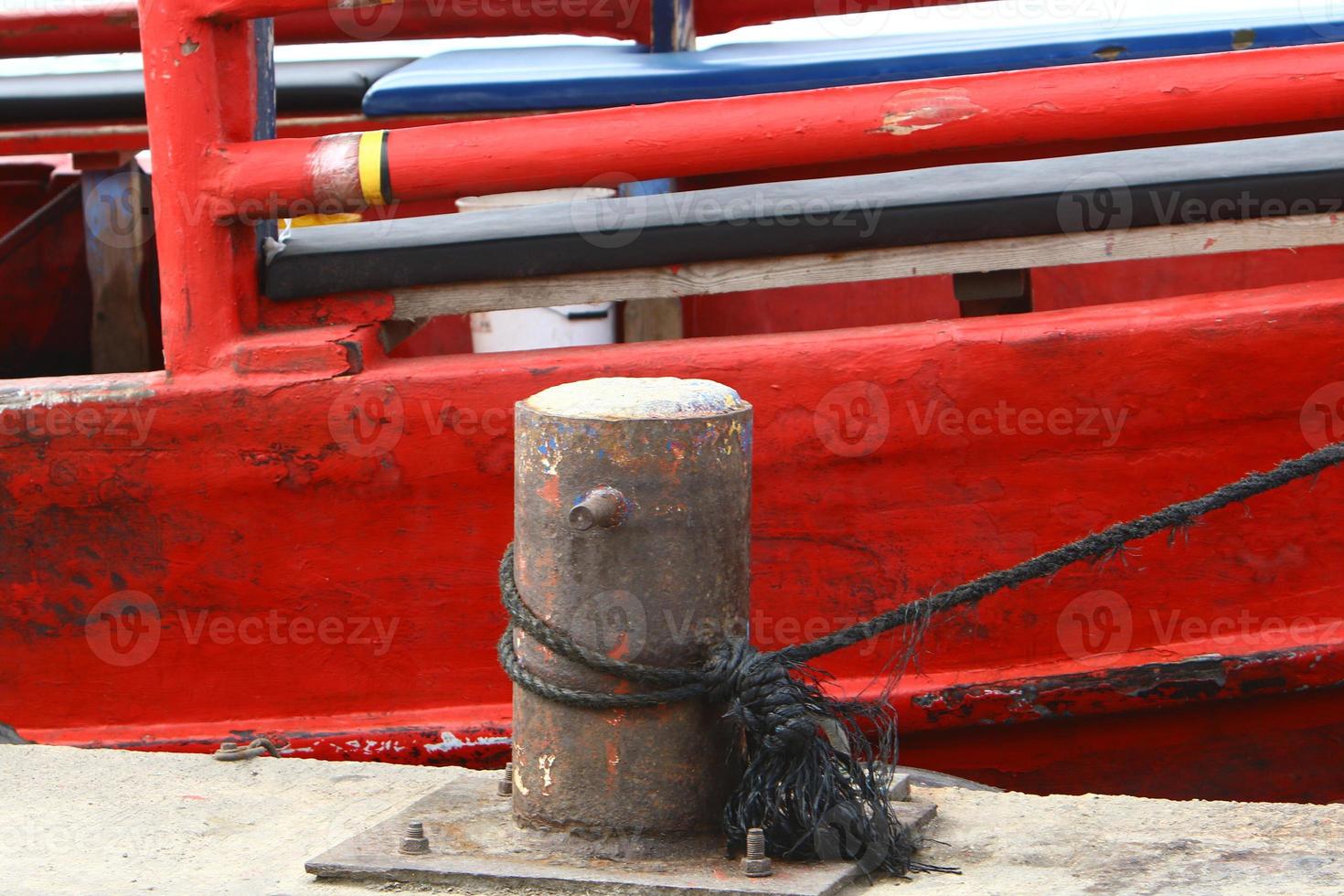 Berth on the seashore for mooring boats and yachts photo