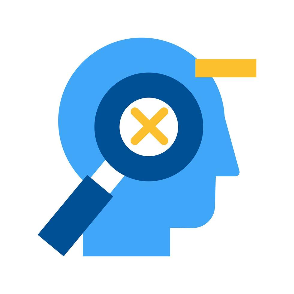Mistakes correction flat vector pictogram on white background