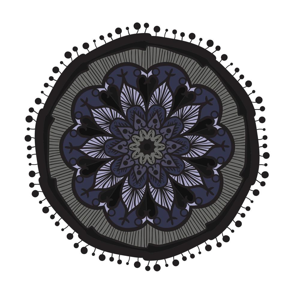 Mandala Line Template vector